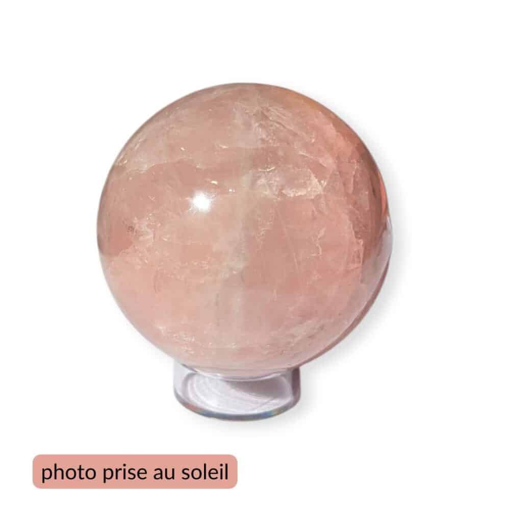 sphère quartz rose