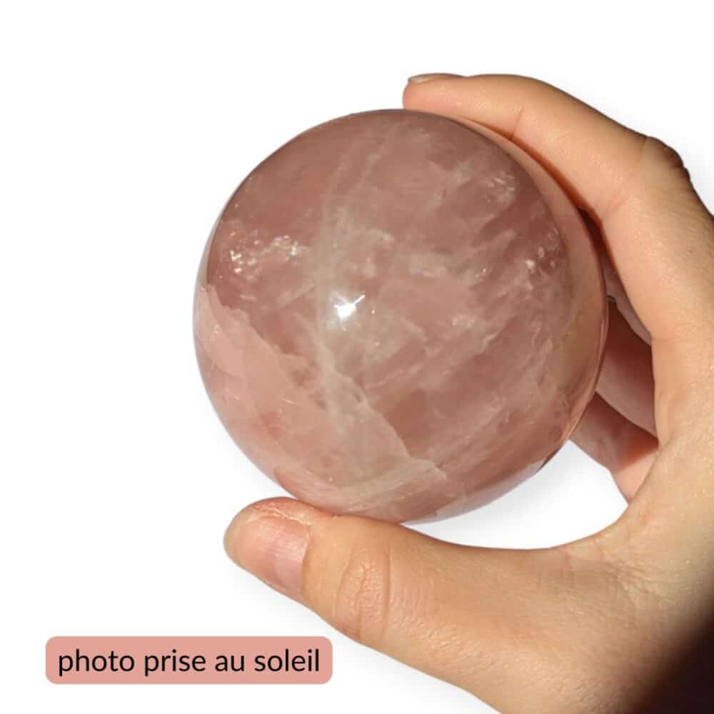 sphère quartz rose