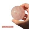 sphère quartz rose étoile