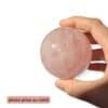 sphère quartz rose étoile