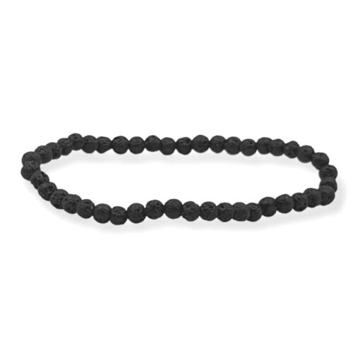 Bracelet pierre de lave 4mm