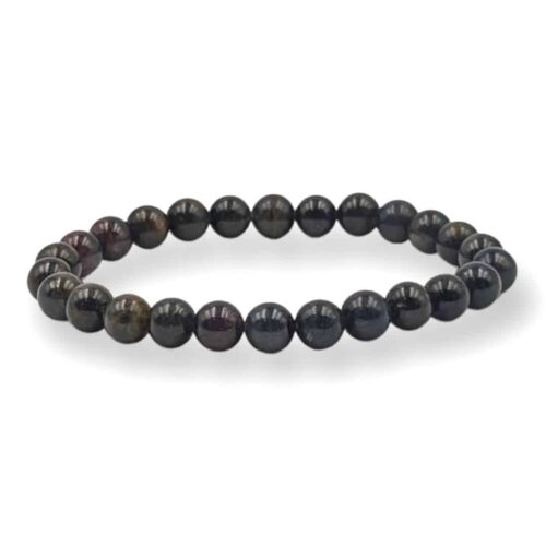 Bracelet Saphir noir 8 mm