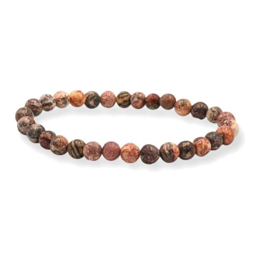 Bracelet Jaspe Léopard 6 mm