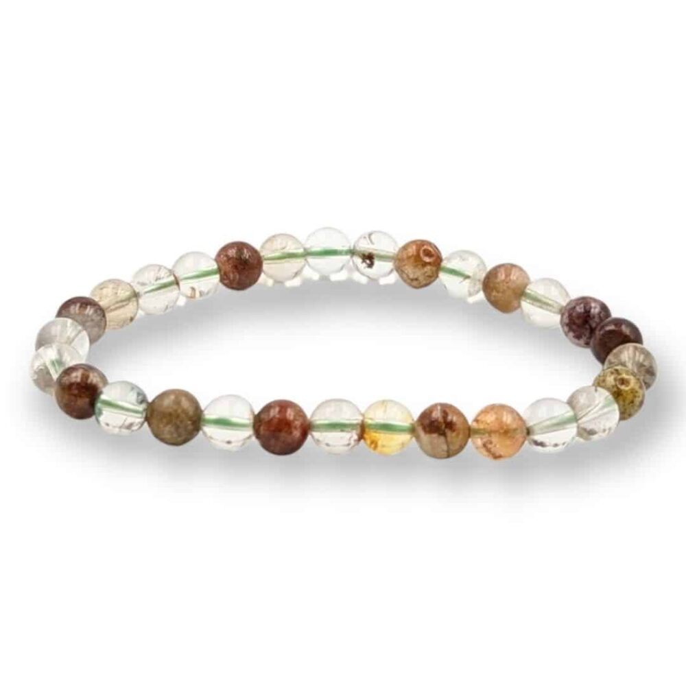 Bracelet Lodolite multicolore 6mm