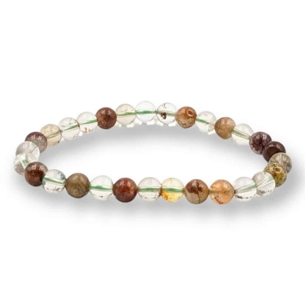 Bracelet Lodolite multicolore 6mm