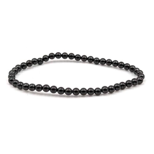 Bracelet Spinelle noir 4mm