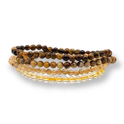 Bracelets pierre jaune | chakra plexus solaire