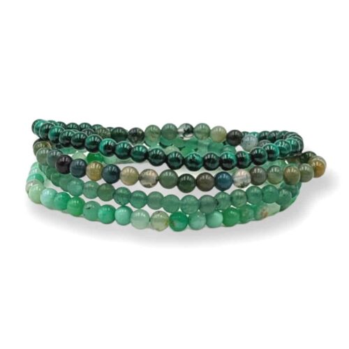 Bracelets pierre verte | chakra du coeur