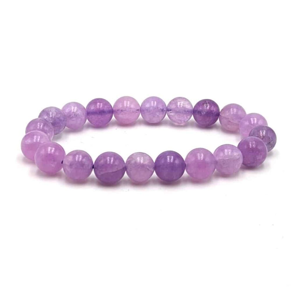 Bracelet Améthyste lavande 10mm