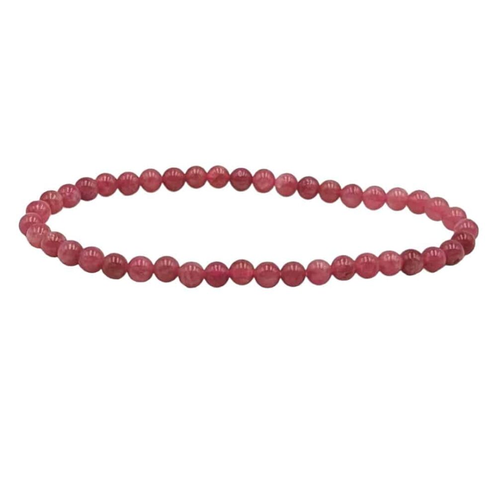 bracelet tourmaline rose 4 mm