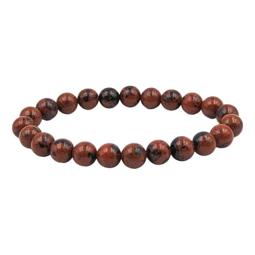 Bracelet Obsidienne acajou 8mm