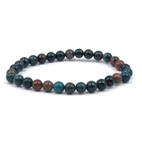 Bracelet Jaspe Héliotrope 6mm