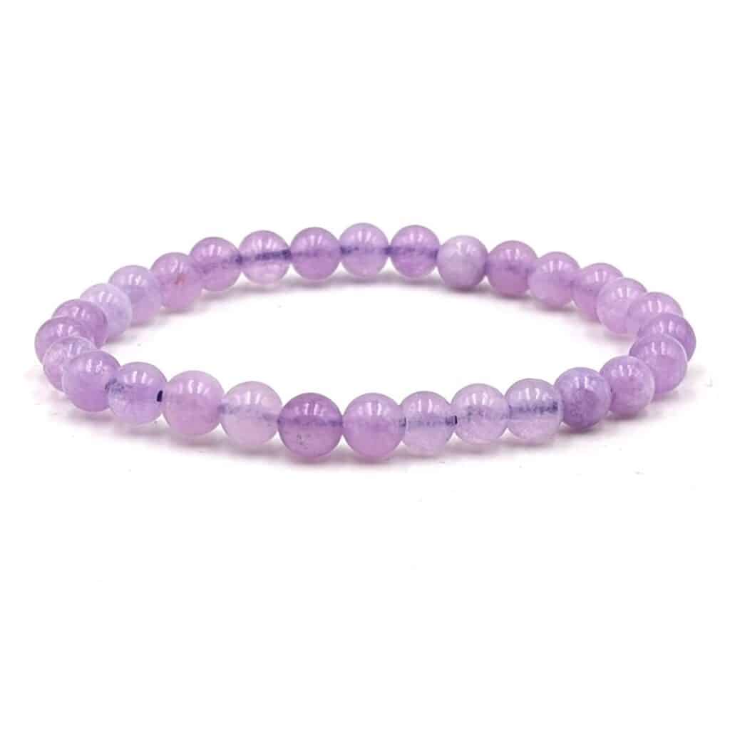 Bracelet Améthyste lavande 6mm