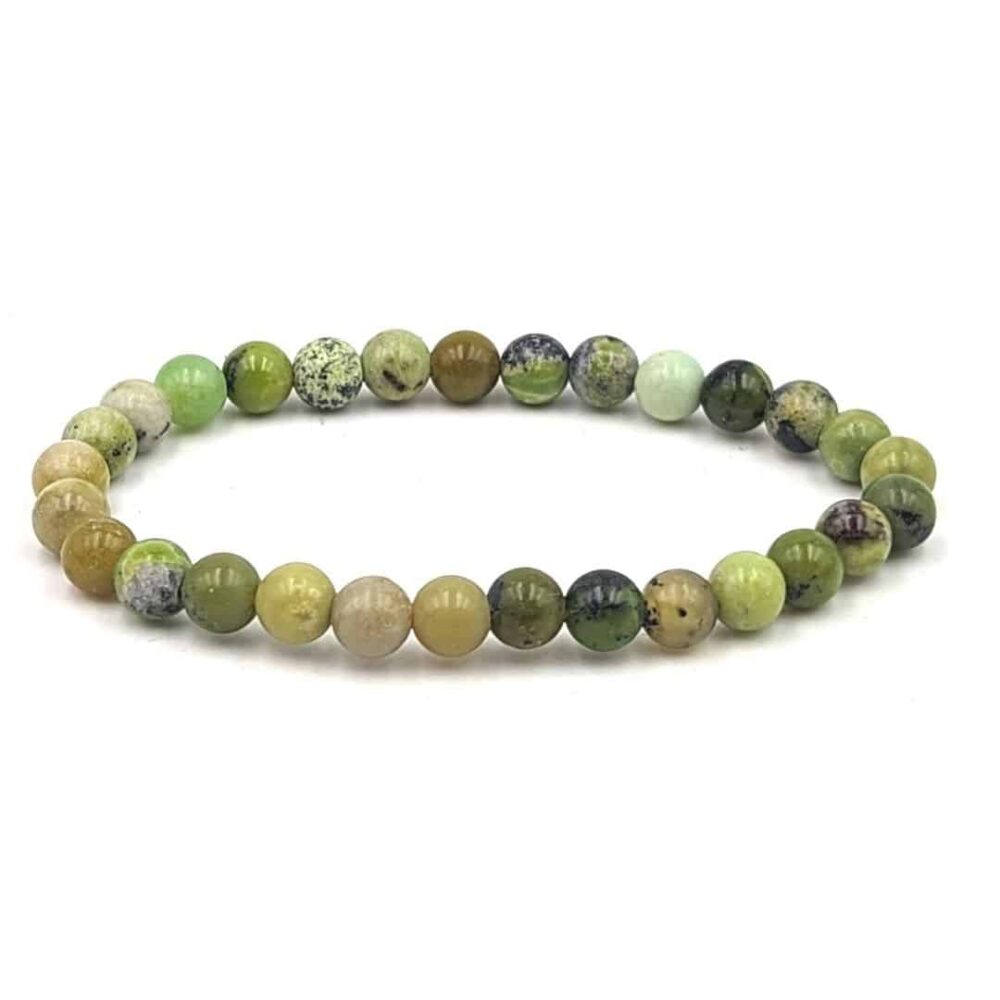 Bracelet Chrysoprase citron 6mm