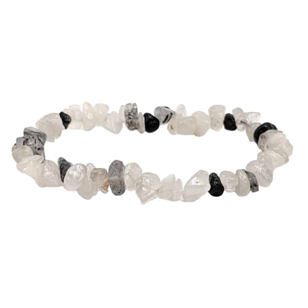 Bracelet Cristal de roche et Tourmaline baroque