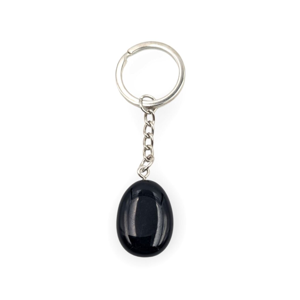 Porte-clés pierre Obsidienne