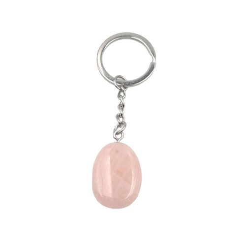 Porte-clés pierre Quartz rose