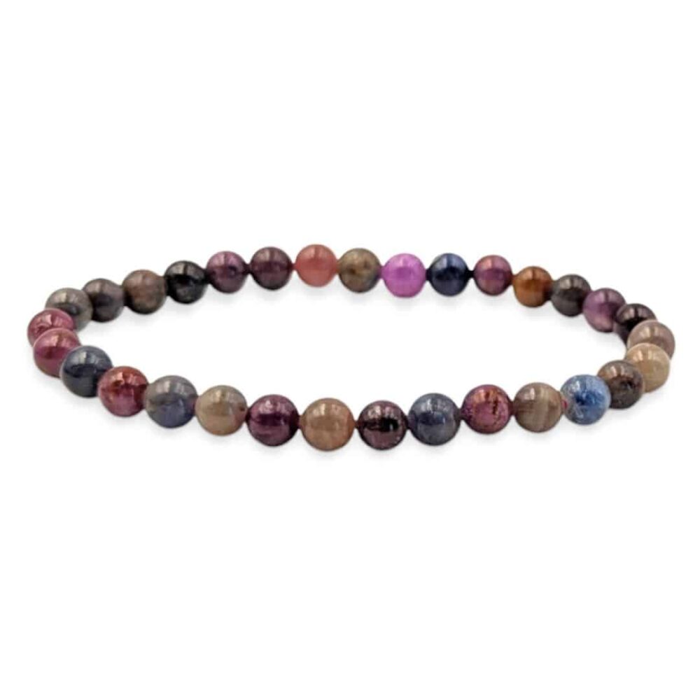 Bracelet Saphir multicolore 6mm