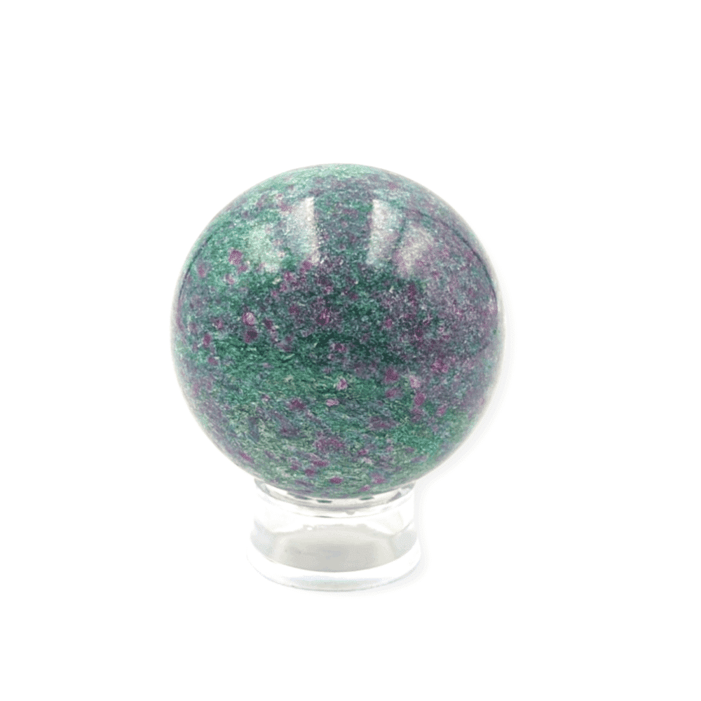 Sphère Rubis Fuschite et cyanite 5.5cm