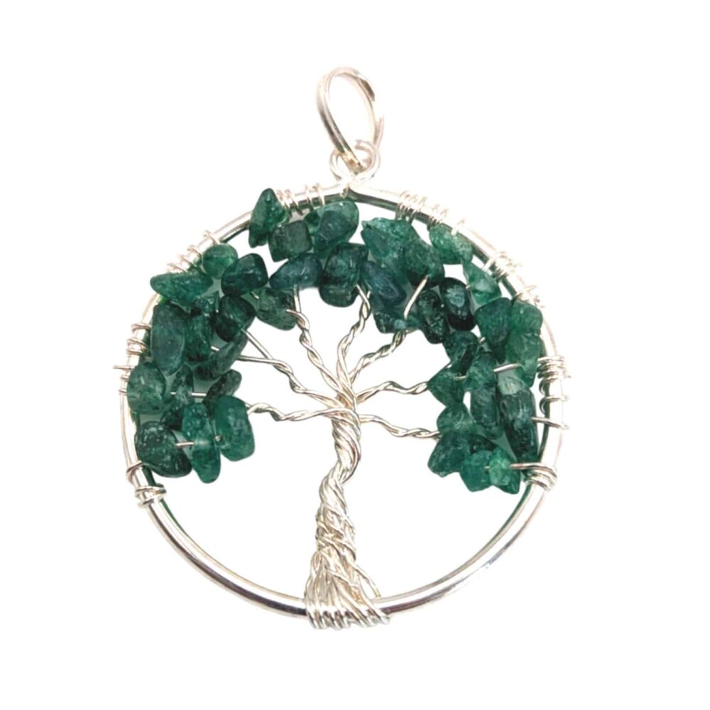 Pendentif Arbre de vie en Aventurine