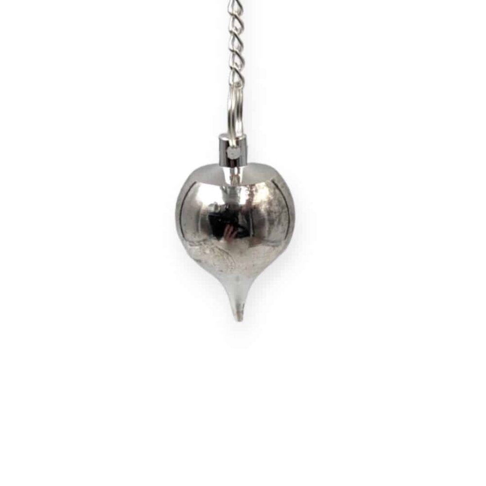 Pendule métal argenté