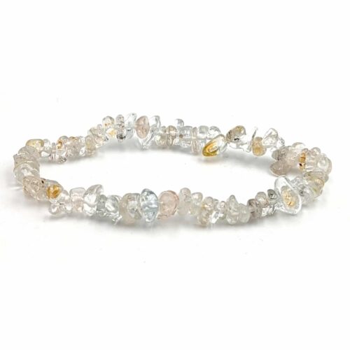 Bracelet topaze bleue baroque