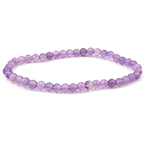 Bracelet Améthyste claire 4mm