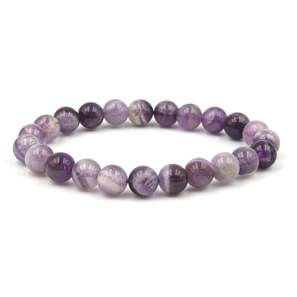 Bracelet Améthyste rubanée aa 8mm