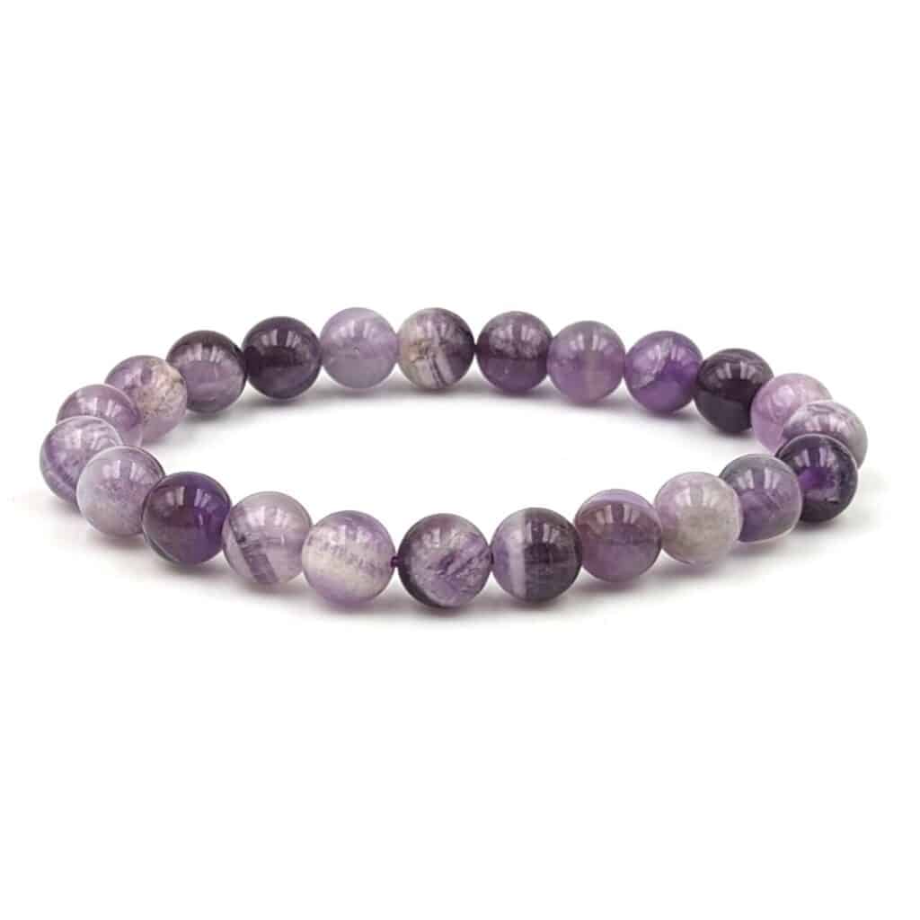 Bracelet Améthyste rubanée aa 8mm