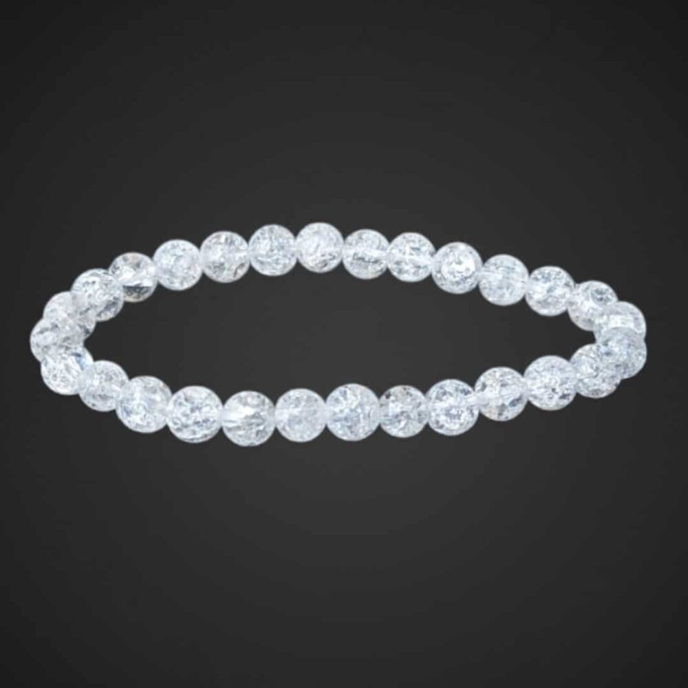 Bracelet Cristal de Roche crack 6mm