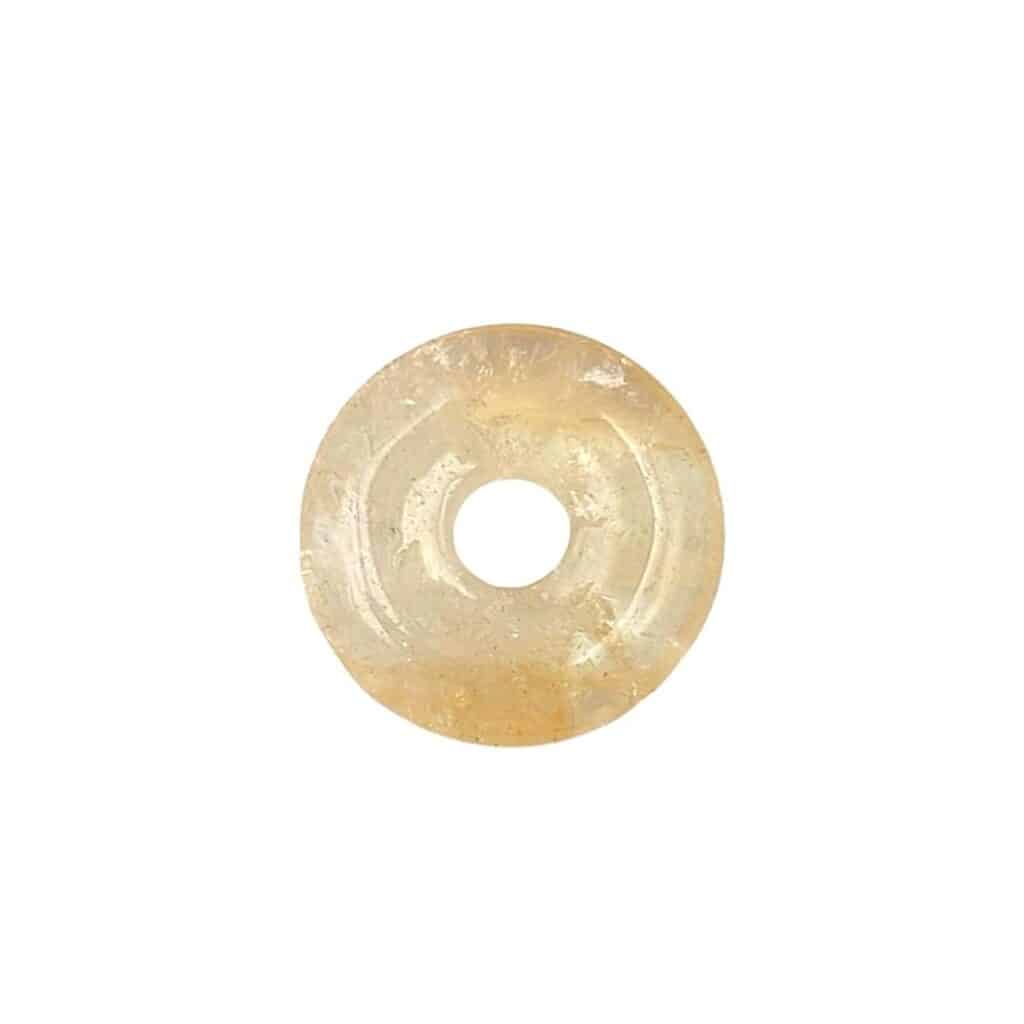 Donut citrine naturelle