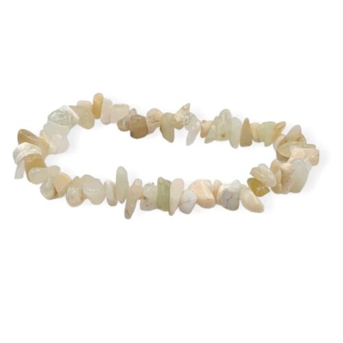 Bracelet Opale blanche baroque