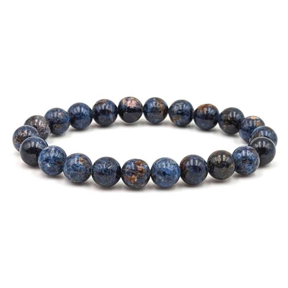 Bracelet Spinelle bleu 8mm
