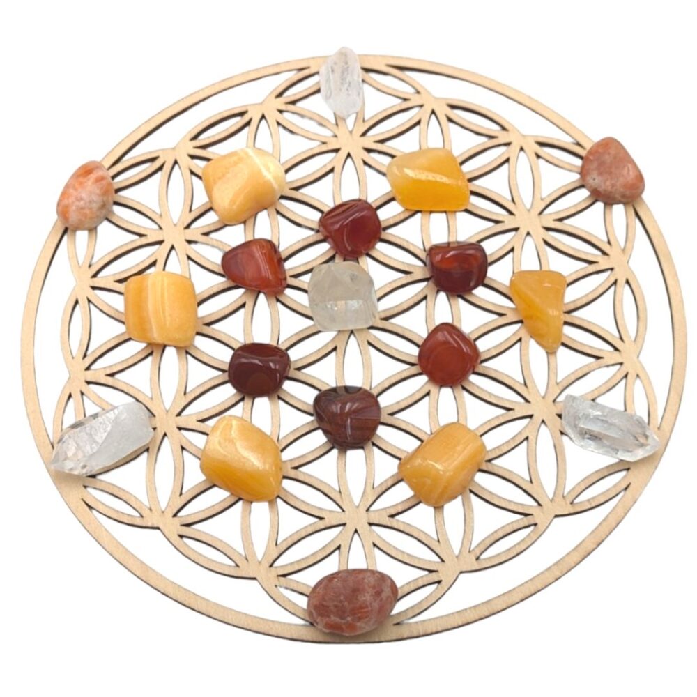 Grille de cristaux "joie de vivre"