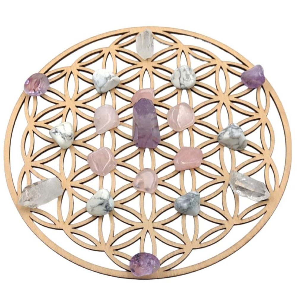 Grille de cristaux "sommeil paisible"