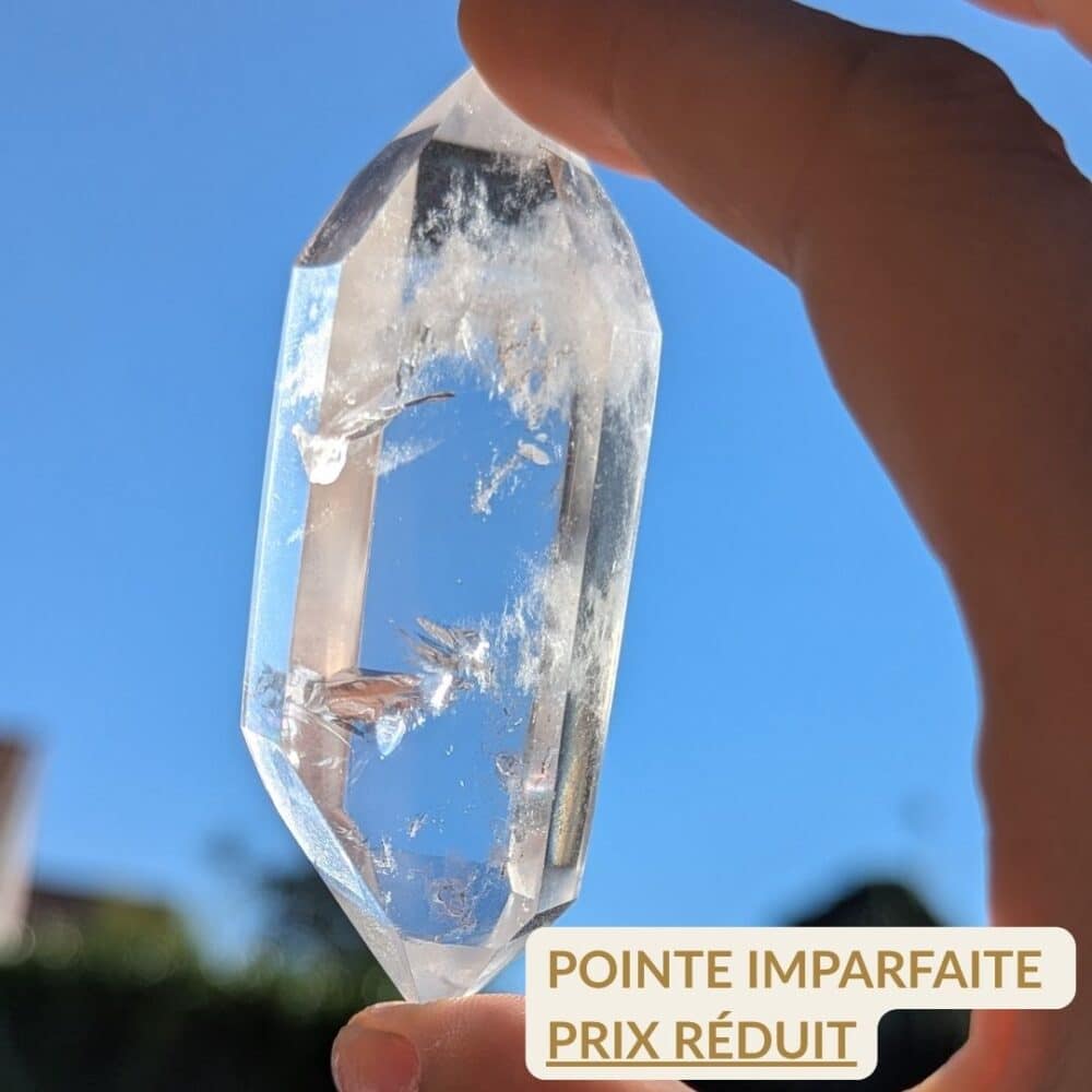 pointe biterminée cristal de roche