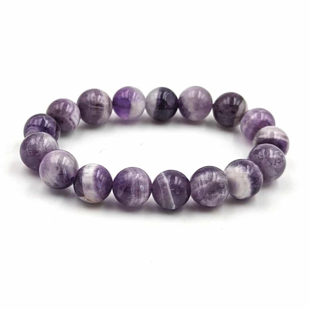 Bracelet Améthyste rubanée 12mm