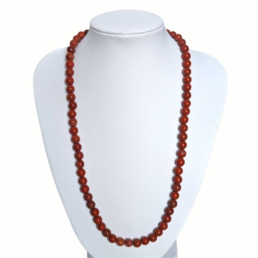 Collier pierre Jaspe rouge