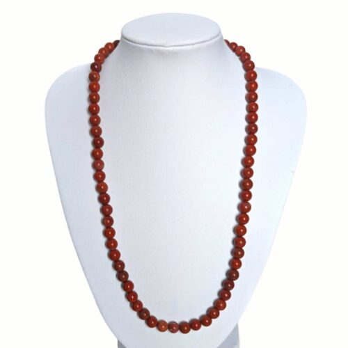 Collier pierre Jaspe rouge