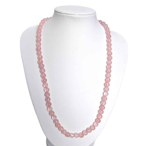 Collier pierre Quartz rose