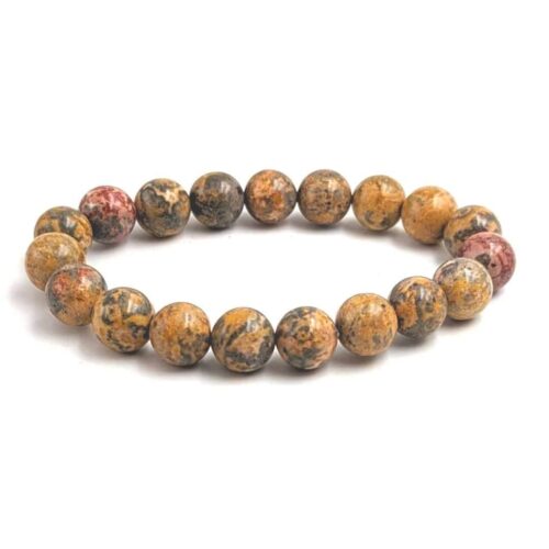 Bracelet Jaspe Léopard 10mm