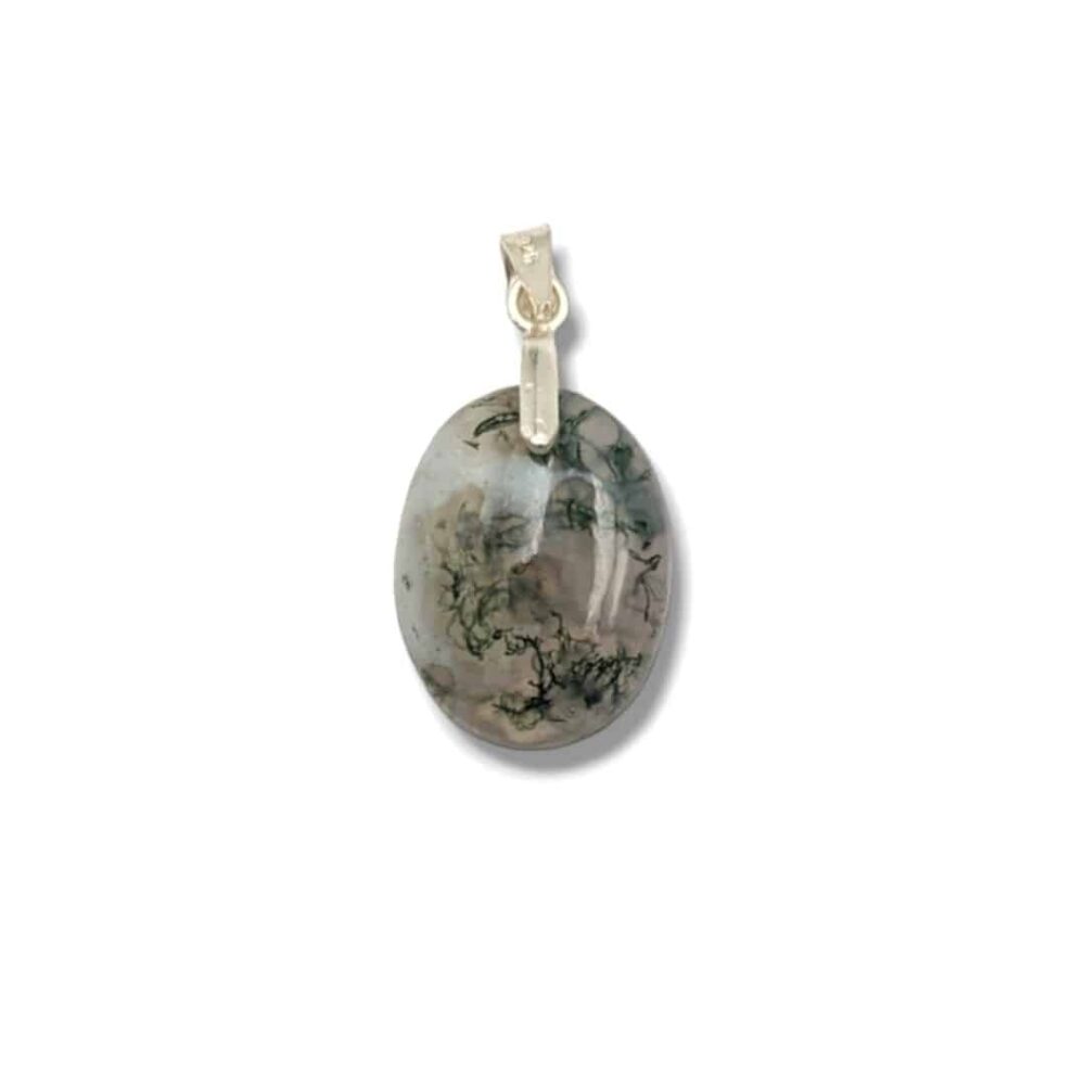 Pendentif Agate Mousse | qualité extra