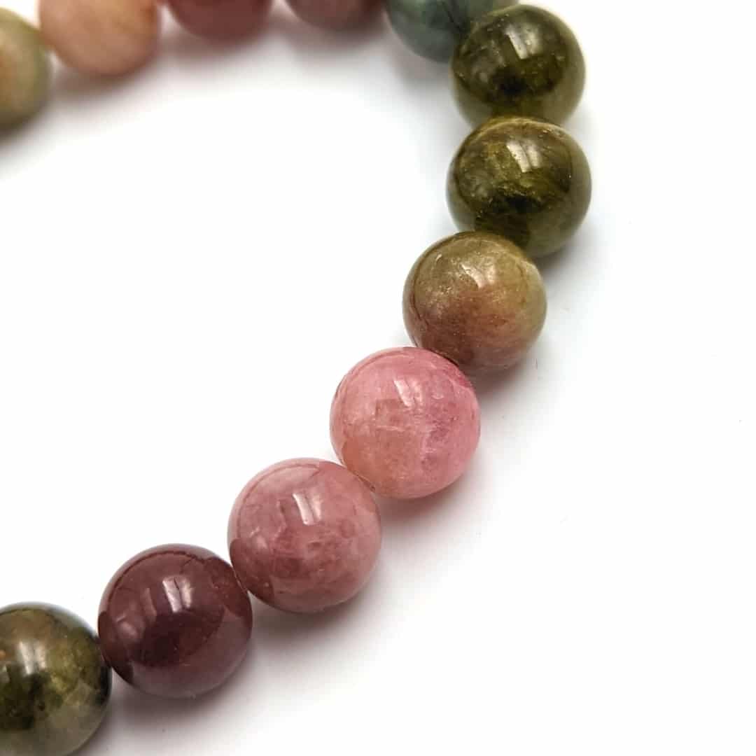 Bracelet En Tourmaline Multicolore Ultra Mini – Perles Facettées – Naturosphère