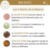 quelle pierre pour le signe balance quartz rose jade oeil de tigre quartz fumé lithotherapie balance harmonie et equilibre