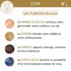 quelle pierre pour le signe lion pierre de soleil citrine grenat lapis lazuli lithotherapie lion confiance et charisme