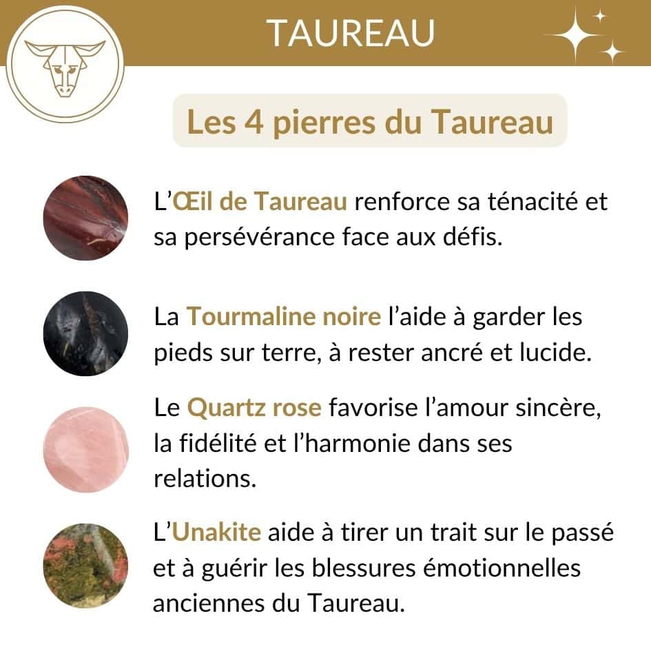 quelle pierre pour le signe taureau oeil de taureau tourmaline noire quartz rose unakite lithotherapie taureau amour et stabilite