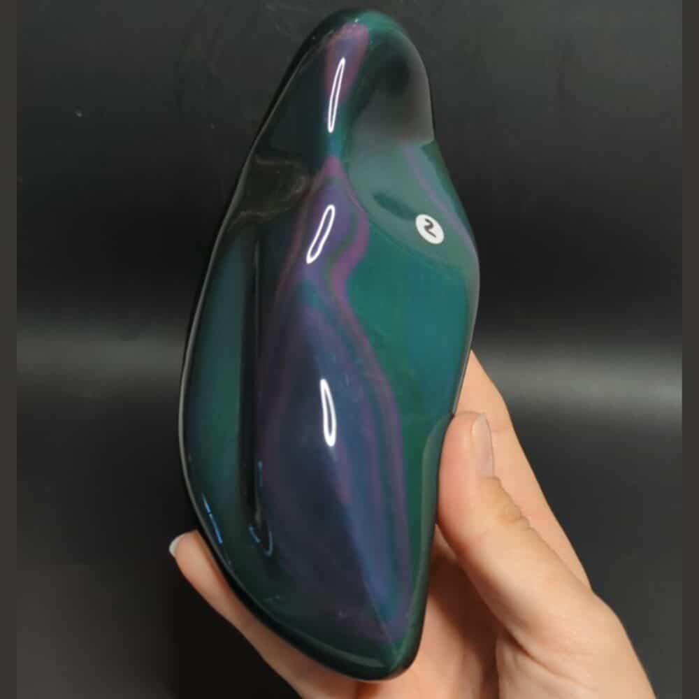 Obsidienne arc-en-ciel 455g