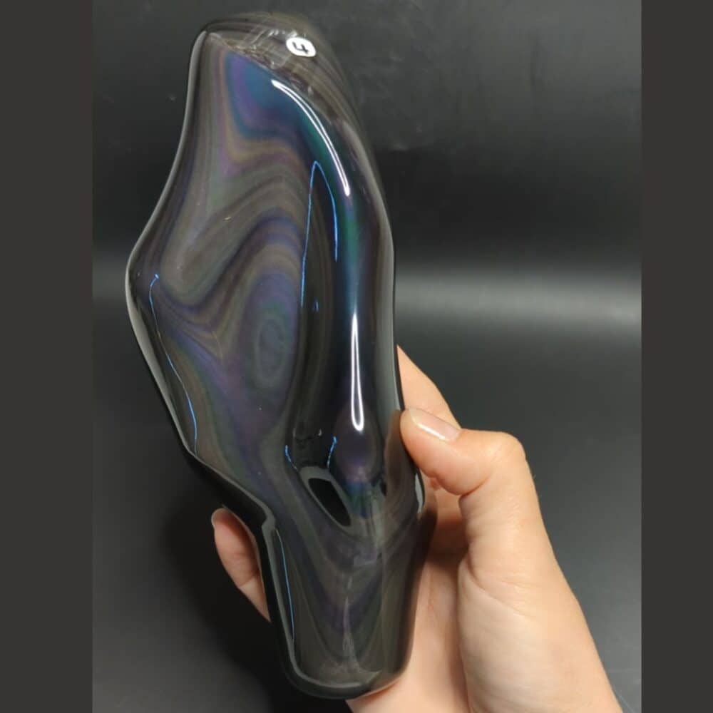 Obsidienne arc-en-ciel 836g