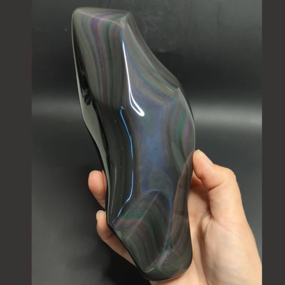 Obsidienne arc-en-ciel 836g