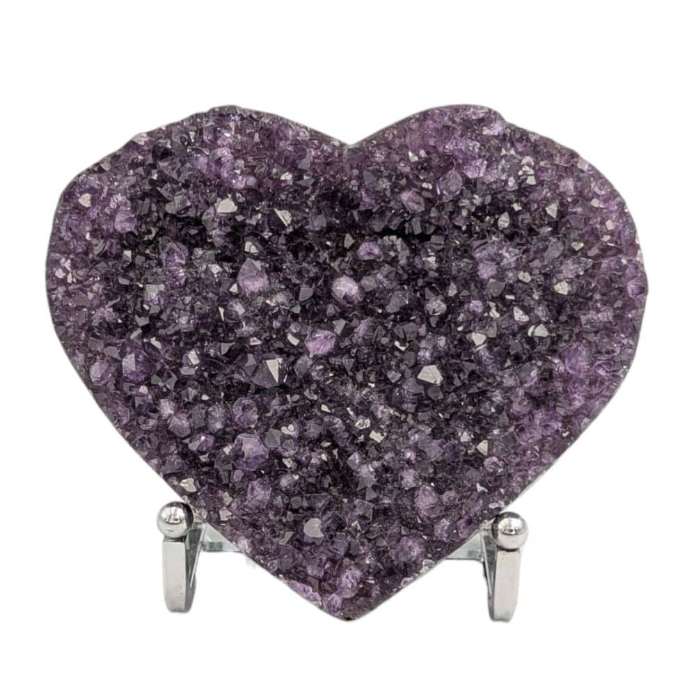 druse améthyste coeur